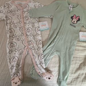 NWT Disney Baby Sleepers (6-9 Month)